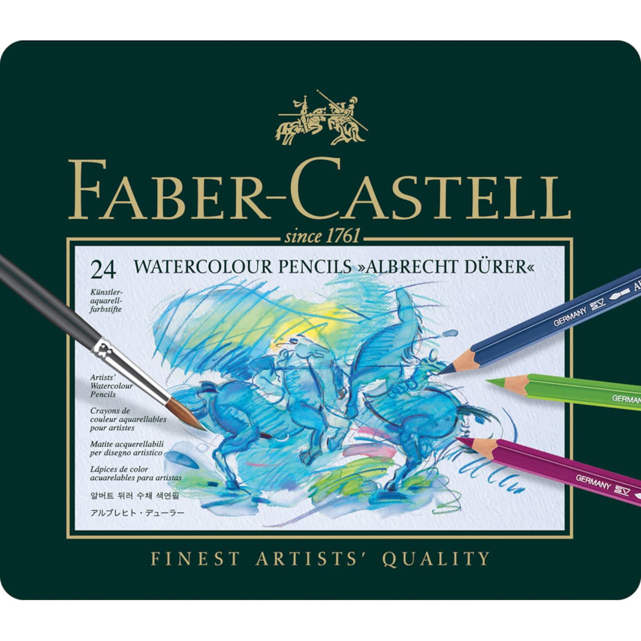 Faber-Castell&#xAE; Albrecht Durer Watercolor Pencil 24 Color Tin Set